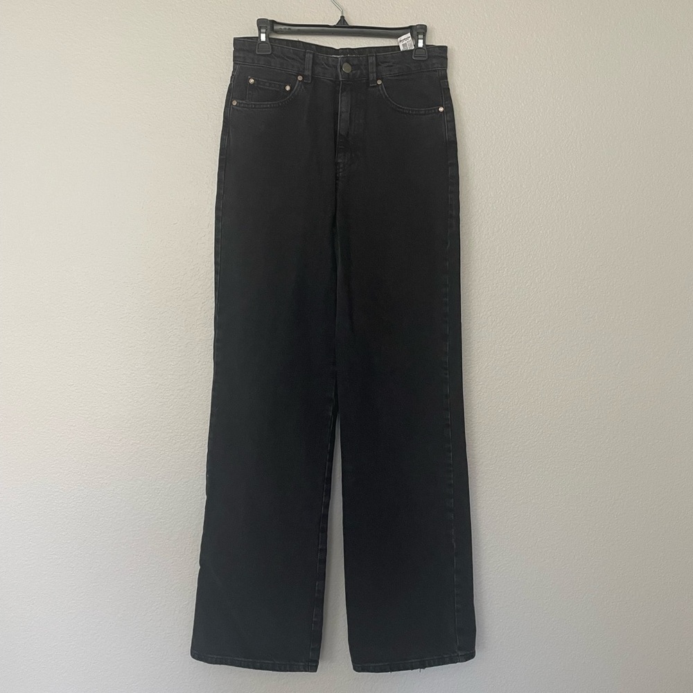 Brand New Stradivarius Wide Leg Black Jeans